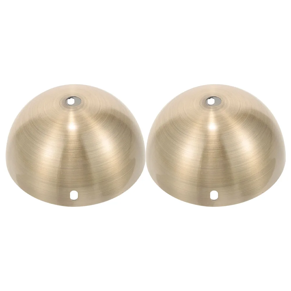 

2pcs Ceiling Plate Durable Metal Cover Plate For Pendant Light Canopy Vintage Style Decorative Home Bar Cafe Use Light Fixture
