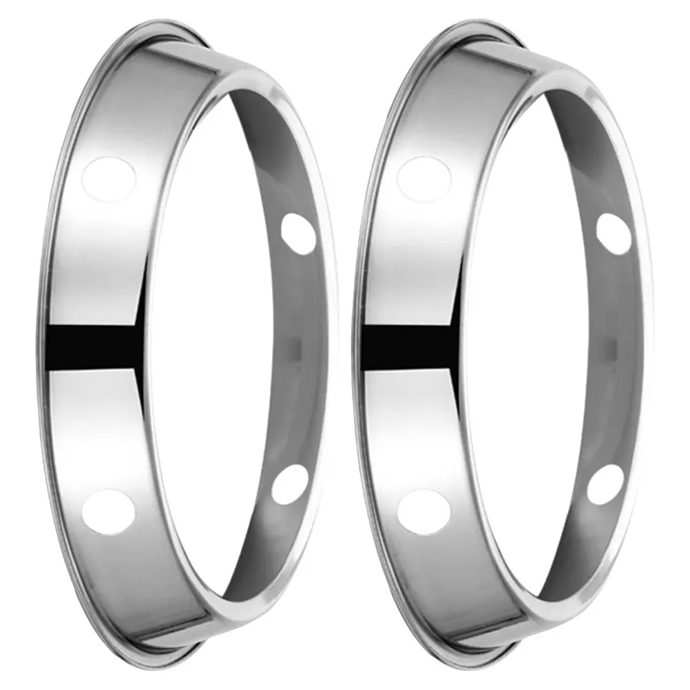

2Pcs Stainless Steel Wok Ring Gas Stove Rack Heat Resistant Long Lasting Durable Kitchen Pot Support Cooking Accessories