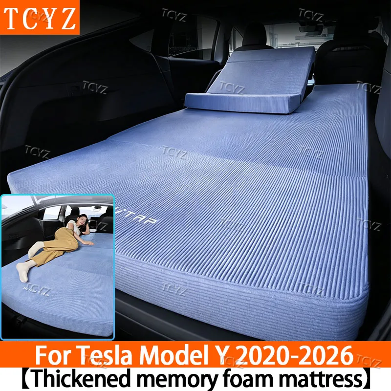 

Mattress for Tesla Model Y 2020-2024Car Accessories Foldable Memory Foam for Tesla Model Y 2025 2026 Four Season Camping Bed Pad