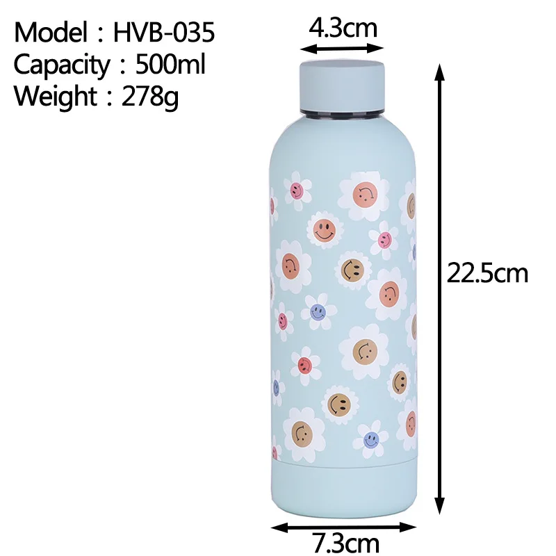 Thermos Bottle Coffee Cup Stainless Steel Tumbler Cute Korean Travel Insulated Flask Thermal Water Bottle Kawaii Coffee Mug