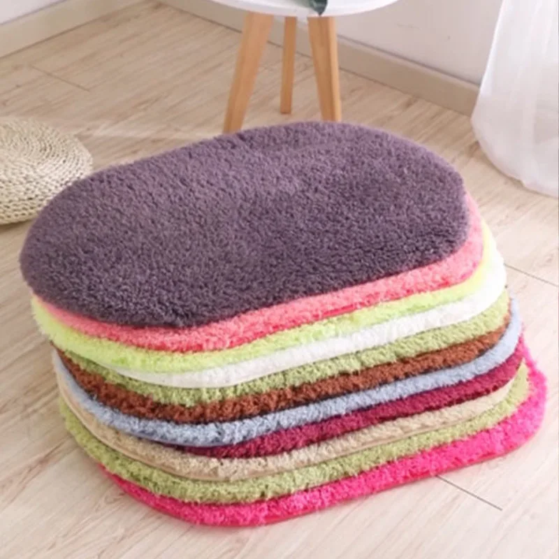 Soft Water Absorption Bath Mats Non slip Bathroom Carpets Memory Foam Bath Rug Solid Color Rectangle Toilet Floor Doorway Mats