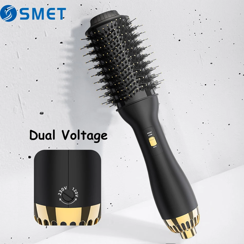 

OEM ODM Cepillo Secador Professional Salon Equipment Dual Voltage Hot air Brush Hair Dryer Brush