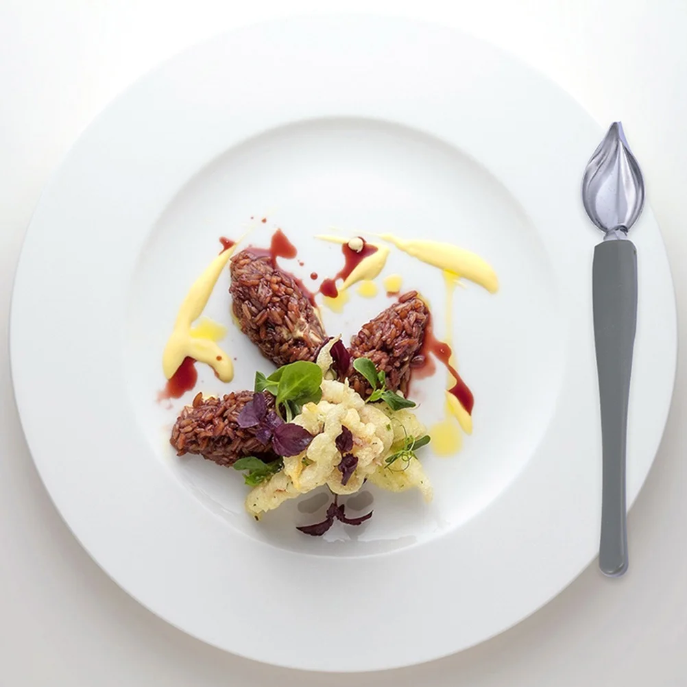 

10 шт., кулинарные ложки премиум-класса из нержавеющей стали, противоскользящая ручка для выпечки торта, кофе, шоколадного десертного соуса