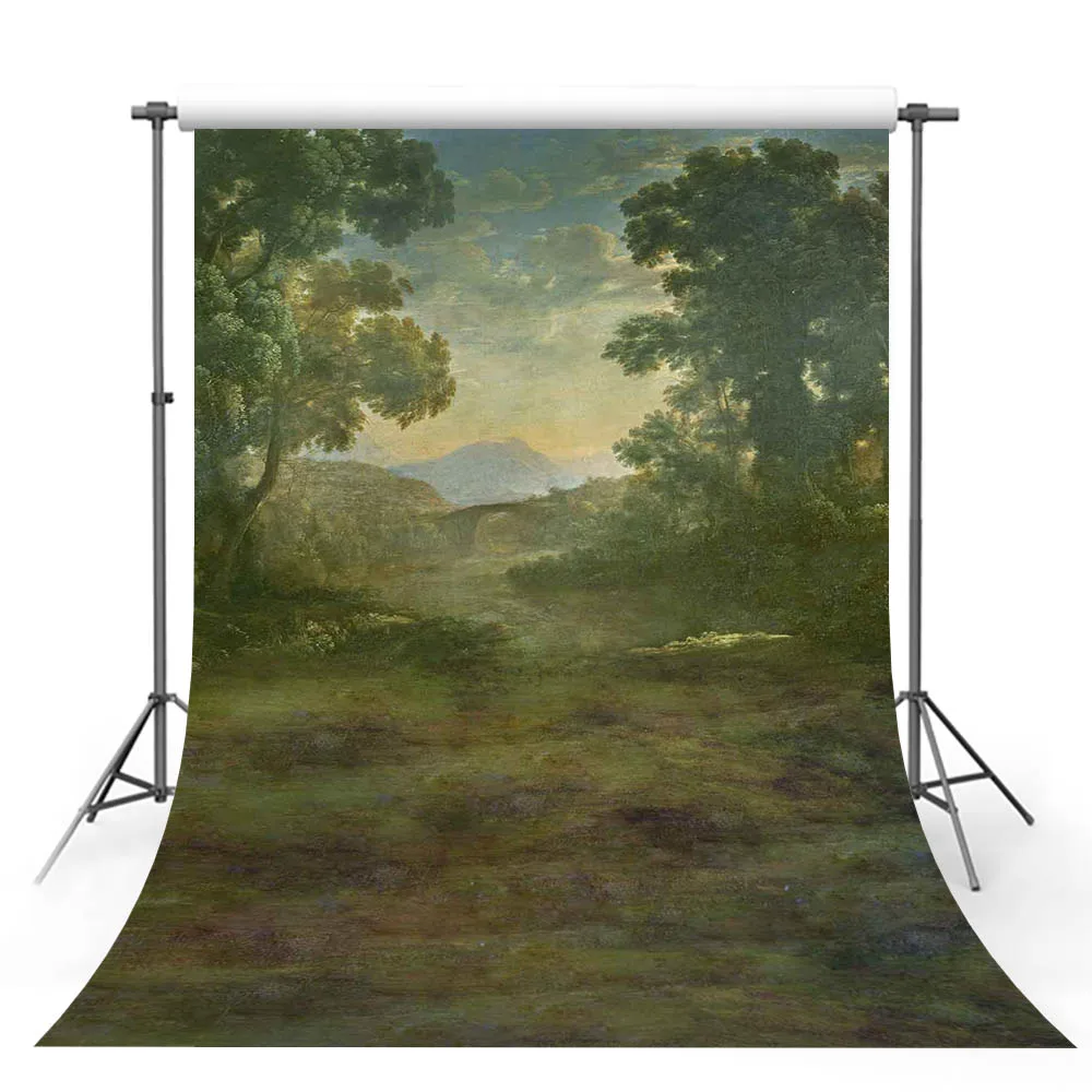 Mehofond-Retro Oil Painting Flower Backdrop para Fotografia, Textura abstrata, bebê, adulto, Arte Maternidade, Retrato, Photo Background