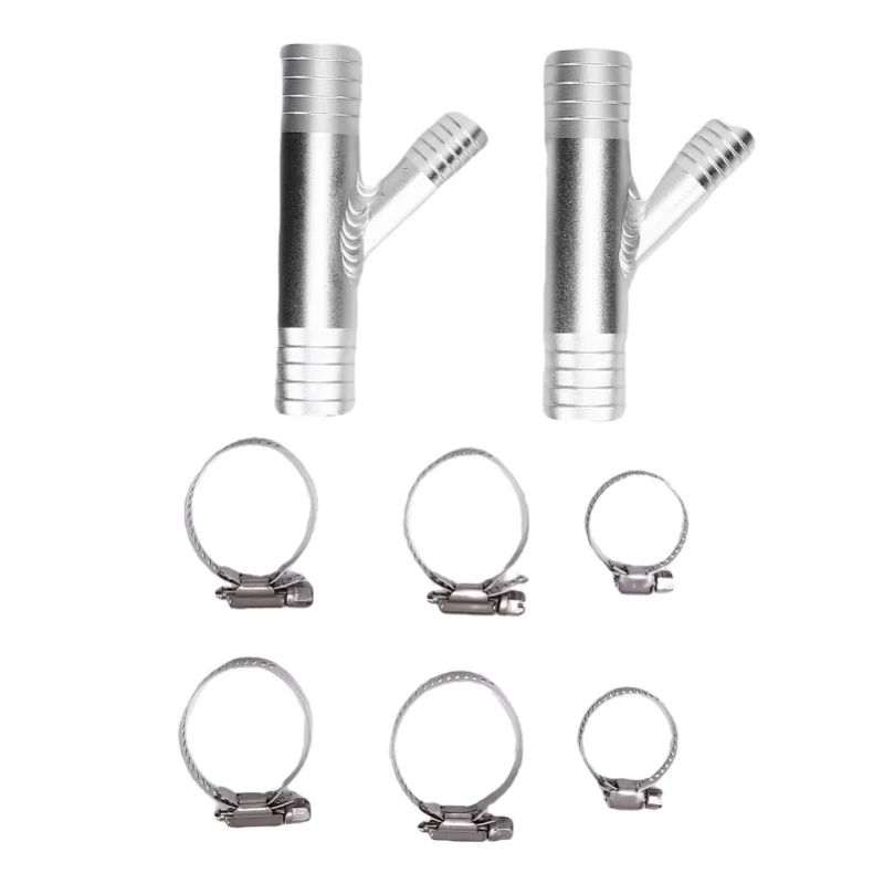 

Cab Heater Y Fitting 1 Inch To 5/8in Hose Clamp Aluminum Heater Y Connector Replacement For Polaris UTV RZR SXS