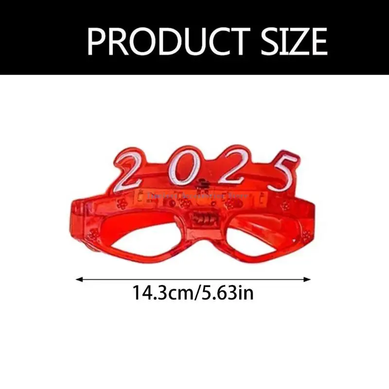 97QE Sáng Kính Năm Mới 2025 Đảng Kính Mắt Kính Mắt Đạo Cụ Chụp Ảnh Cho Tiệc Năm Mới Lễ Tốt Nghiệp