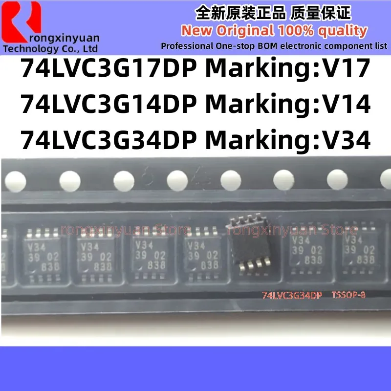 

10pcs 74LVC3G17DP V17 74LVC3G14DP V14 74LVC3G34DP V34 TSSOP-8 74LVC3G17 74LVC3G14 74LVC3G34 100% new imported original