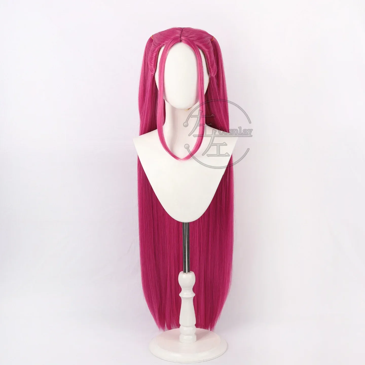 Perruque de Cosplay Mira rose, perruque longue de 100Cm de Long pour jeu de rôle de personnage d'anime, accessoires de scène pour femmes, cheveux de fête, perruque de couleur rose