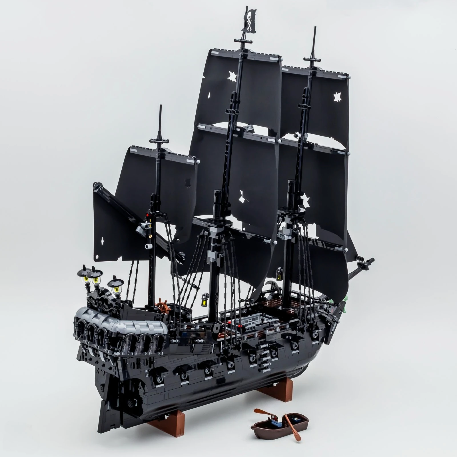 Criativo capitão piratas navio compatível com 10365 blocos de construção barco modelo aventura montar tijolos brinquedo criança adulto presente natal