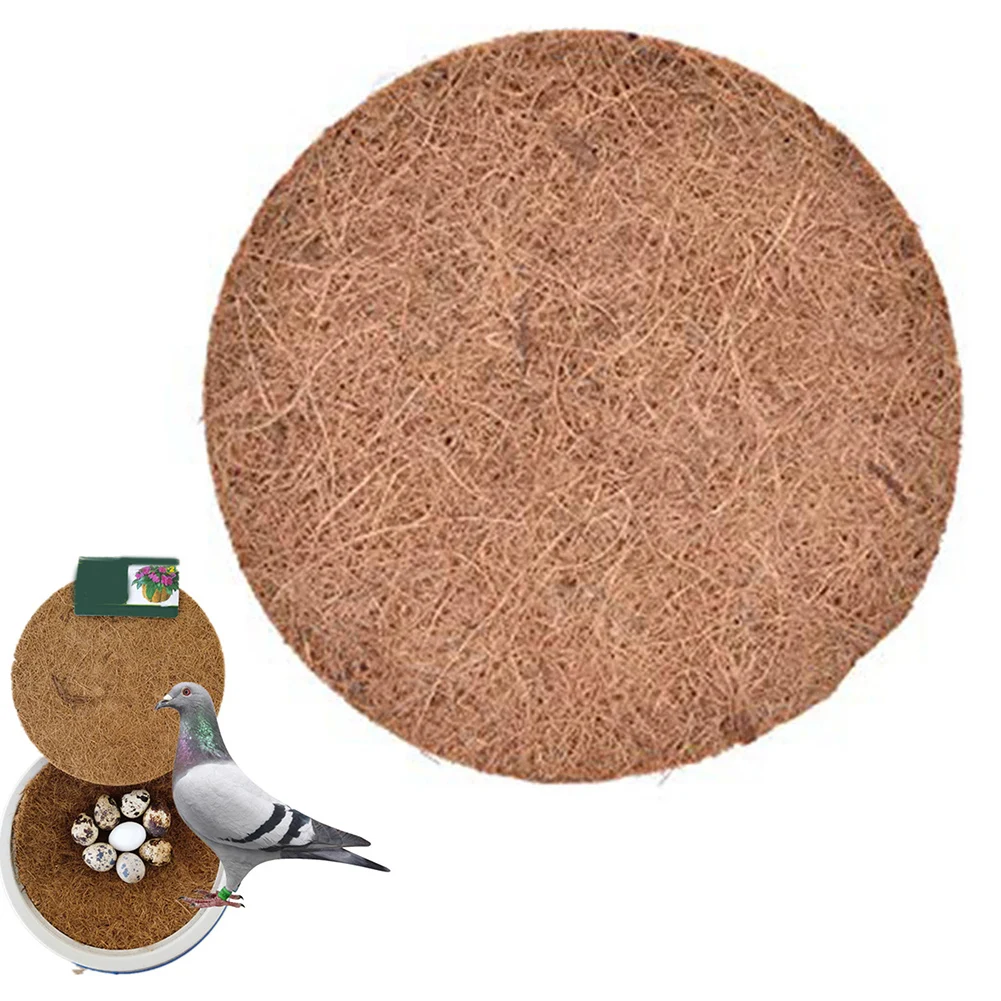 Nesting Pads Natural Coconut Fiber Comfortable For Birds Generous Size For Nesting Neat And Tidy Bedding Brown view 3