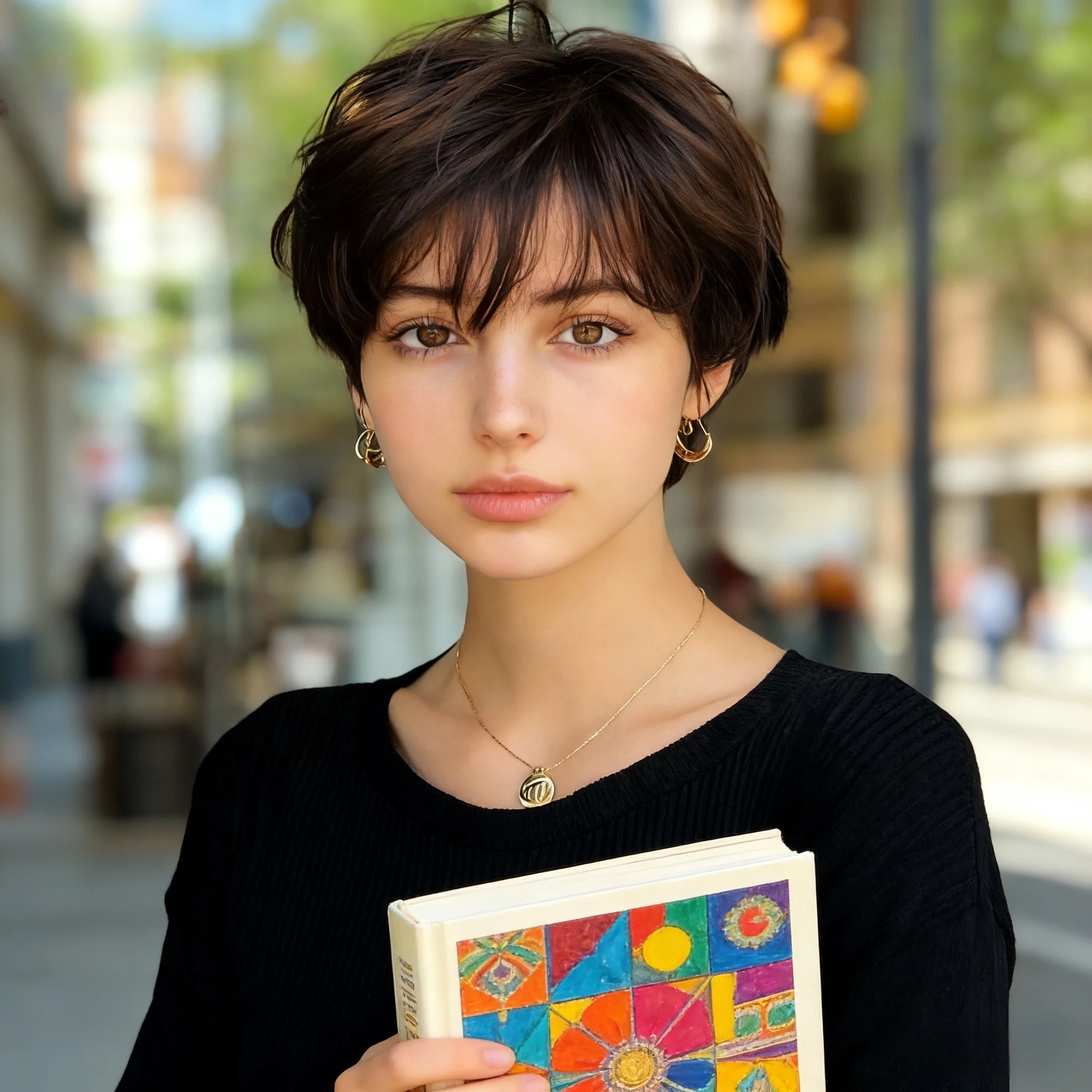 

Короткий парик-пикси из натуральных бразильских волос для женщин, черный, полностью машинной работы, короткие прямые парики