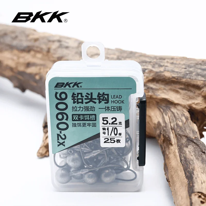 BKK 9060-2X خطافات صيد برأس رصاص مستديرة #5