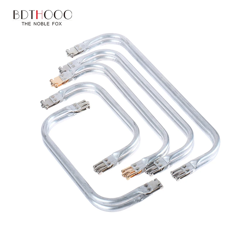 5-30pcs 20cm 25cm 30cm Metal Frame Purse Doctor Aluminium Bag Tube Handle Accessories Clutch Parts 3 Colour