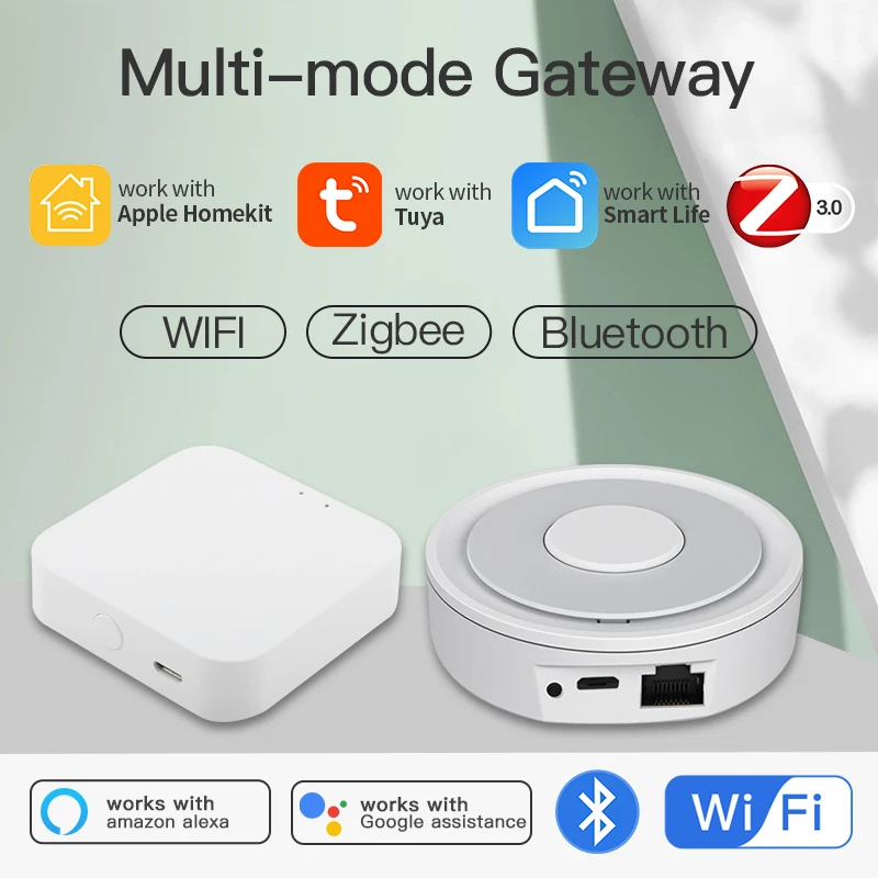 Tuya Zigbee&Homekit Wireless Hub Gateway Smart Home Automation for Zigbee Devices Via Smart Life Works with Alexa Google Home