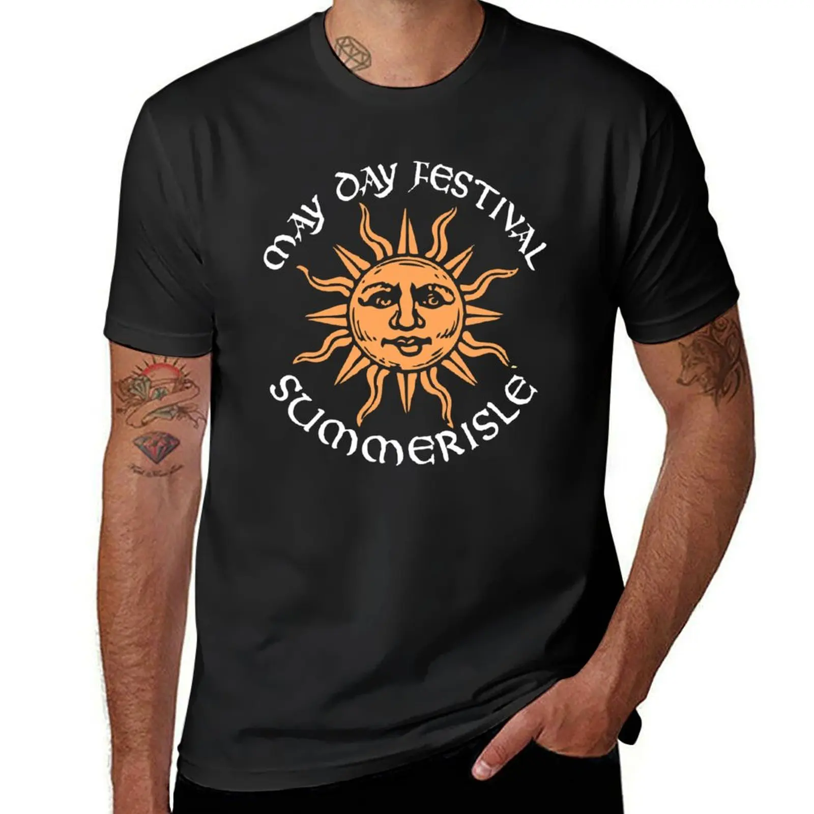 May Day Festival - Summerisle T-Shirt blanks Short sleeve tee plain black t shirts men