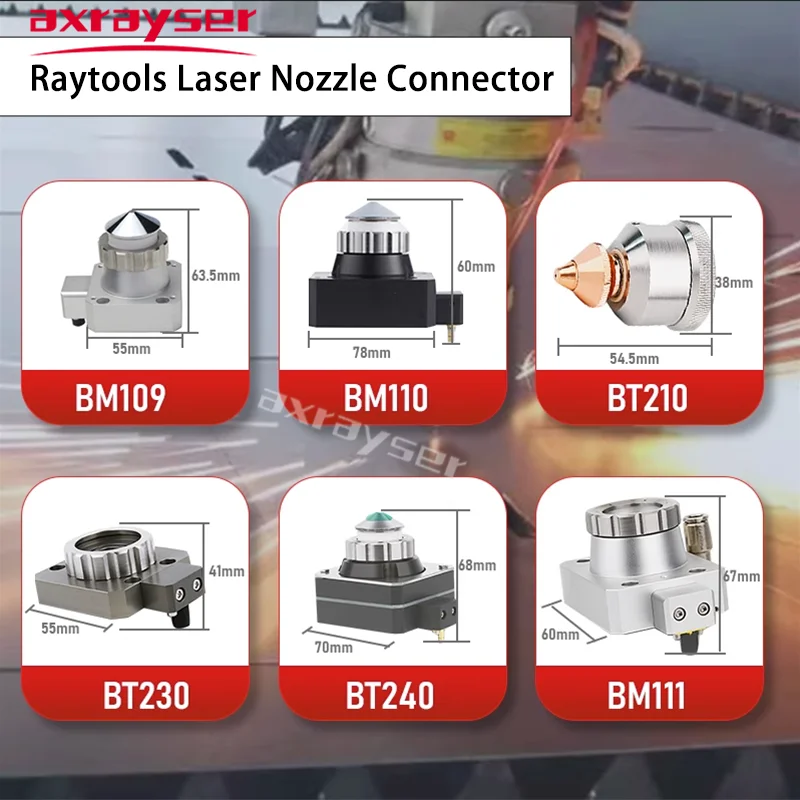 Raytools-conector de Sensor de boquilla láser TRA, piezas de conexión de cabezal para máquina de corte láser de fibra, BM109, BT210S, BT230, BT240S,