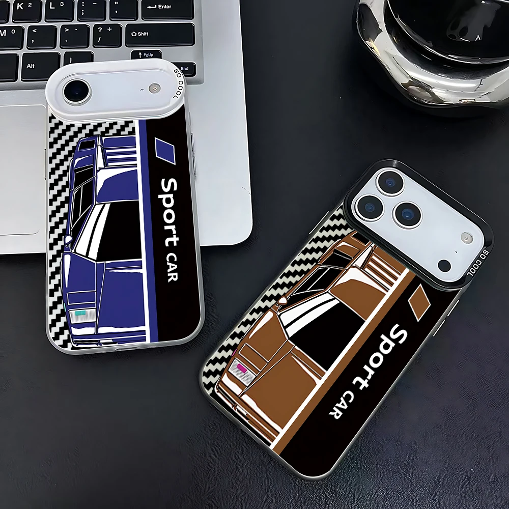 حافظة لهاتف السيارات Lucky Classic Racing Tecno Pova Spark Go 30C 20 10 7 Pova 6 Camon 40 15 itel P36 A48 S23 Pro 5G غطاء خلفي غير لامع