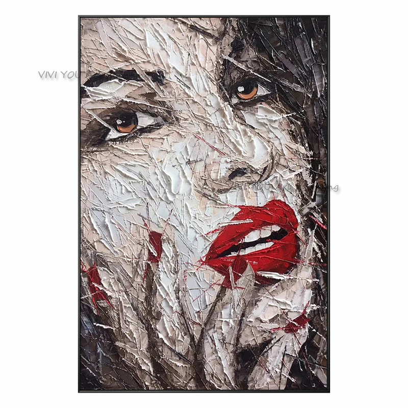 100% hand painted oil painting abstract woman faceless couple hug portrait painting for living room home wall art decoration