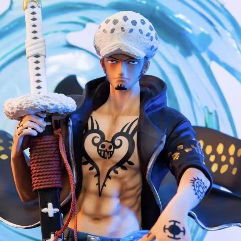 One Piece Gk Large Trafalgar Phantom Luo Actionfigur, leuchtendes Handmodell, Ornament, hochwertiges Sammlerstück für Jungen