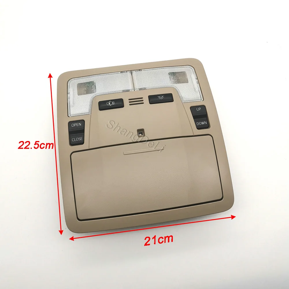 Beige Overhead Console Dome Light Sunroof Control Switch Interior Roof Reading Lamp For Toyota Camry 2012- 2017 Replacement