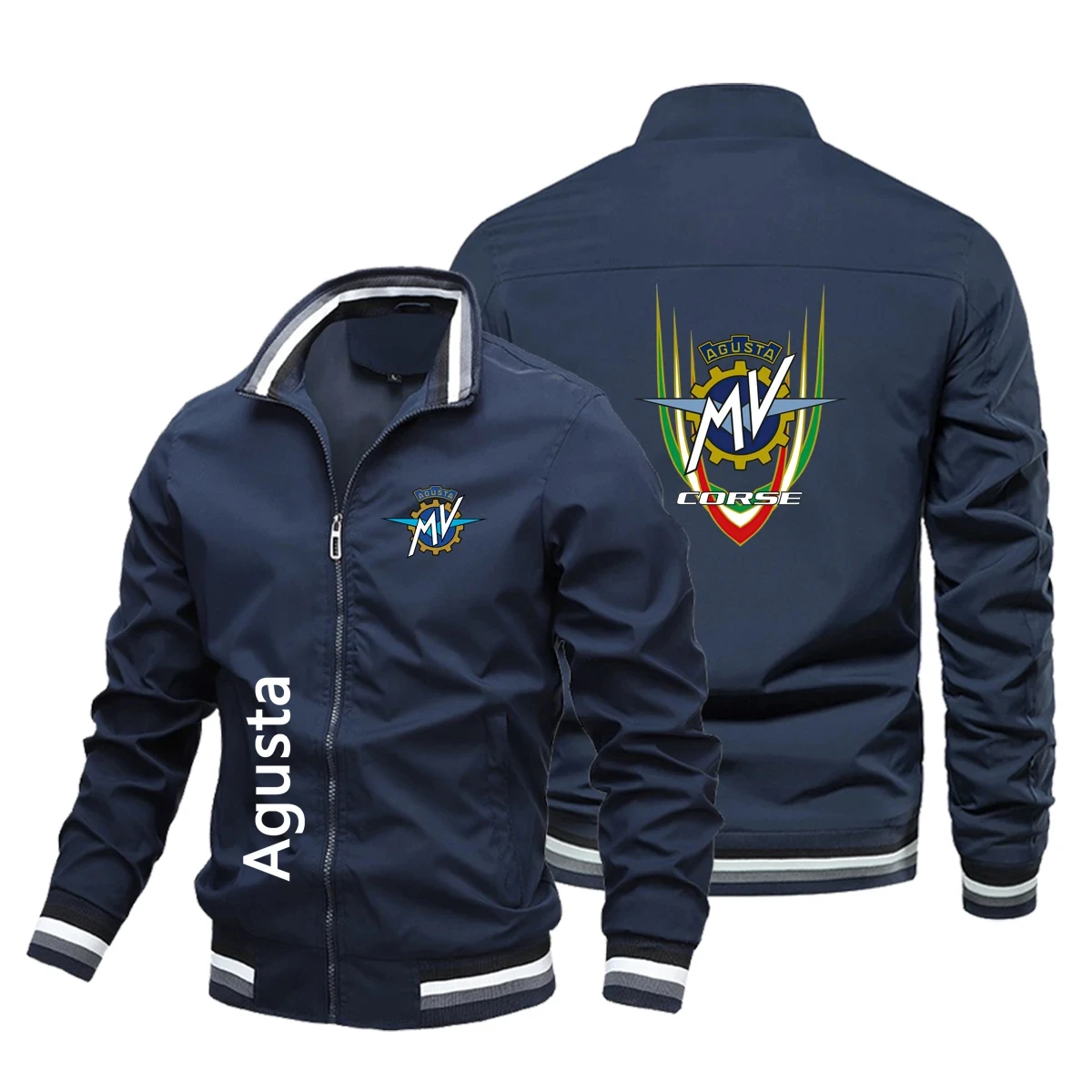 

2024 Spring and Autumn High end New Fashion Motorcycle Logo Men's Baseball Mountaineering Outdoor Sports Cycling fit Jacket