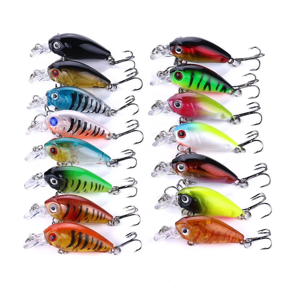 Chubby Lure Bait 4.5cm 4g Micro Rocking Floating Plastic Mini Artificial Fish for Black Bass and White Bass Crank Bait view 5