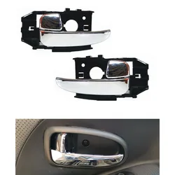 Maçaneta da porta interior do carro esquerda direita chrome punho interno para hyundai elantra xd 826102d000 826202d000ax