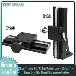 Manual Dovetail Groove Slide Table Linear Stage Long Stroke X/Z/XZ Axis High Precision Displacement Platform Printing equipment
