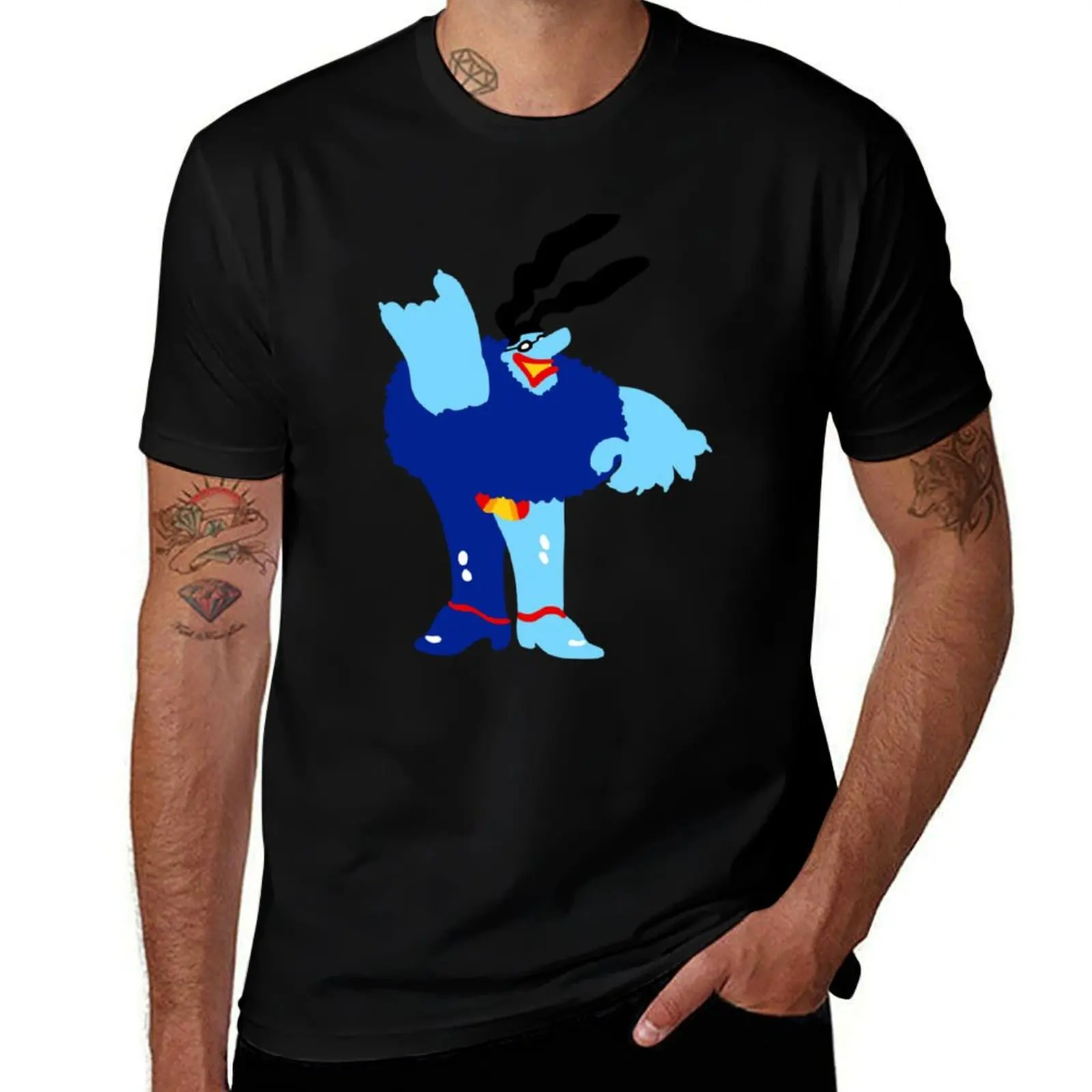 Minimal Blue Meanie T-Shirt Comfortable Daily Wear Tee