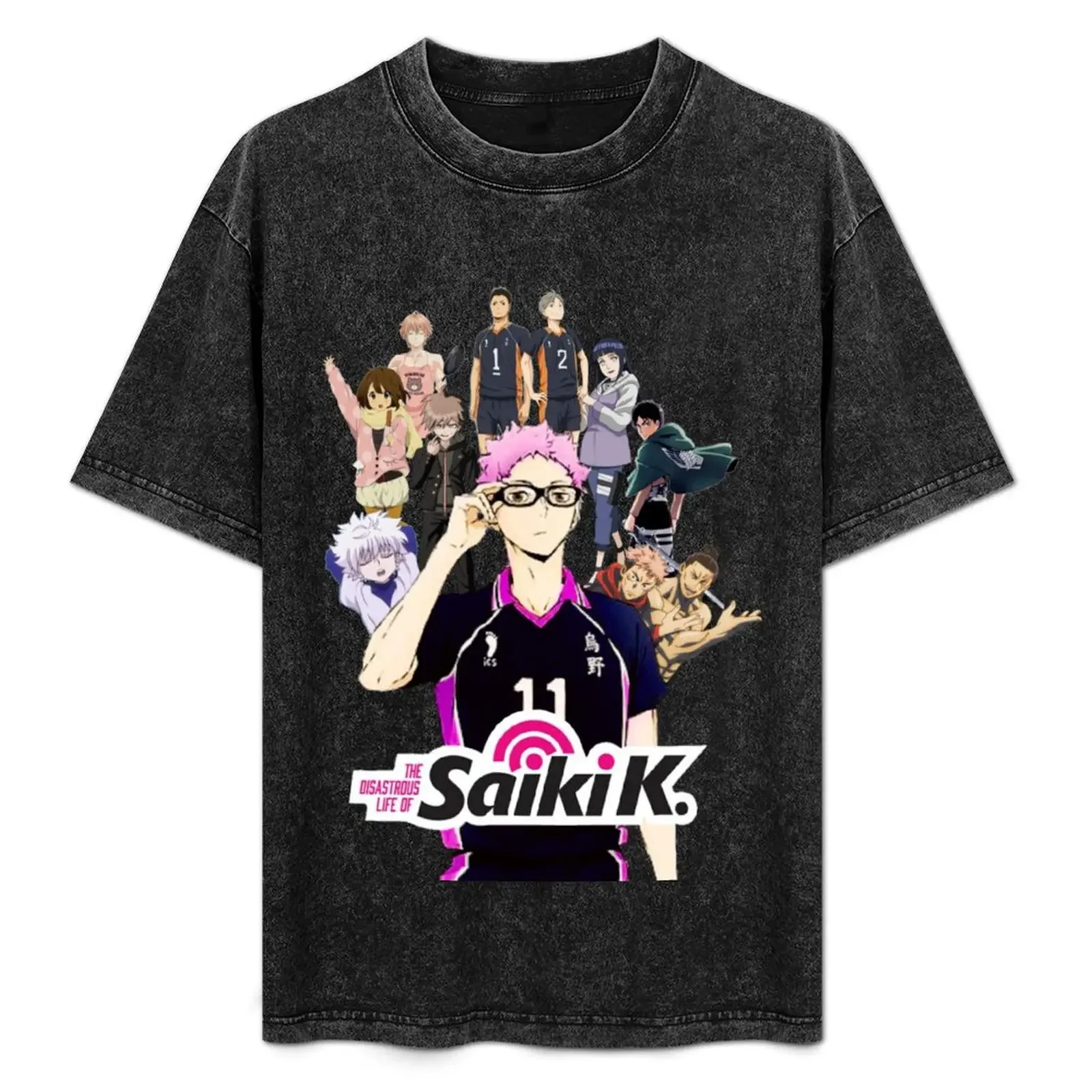 

totally normal saiki kei T-Shirt shirts graphic summer tops customs blacks Men's cotton t-shirt