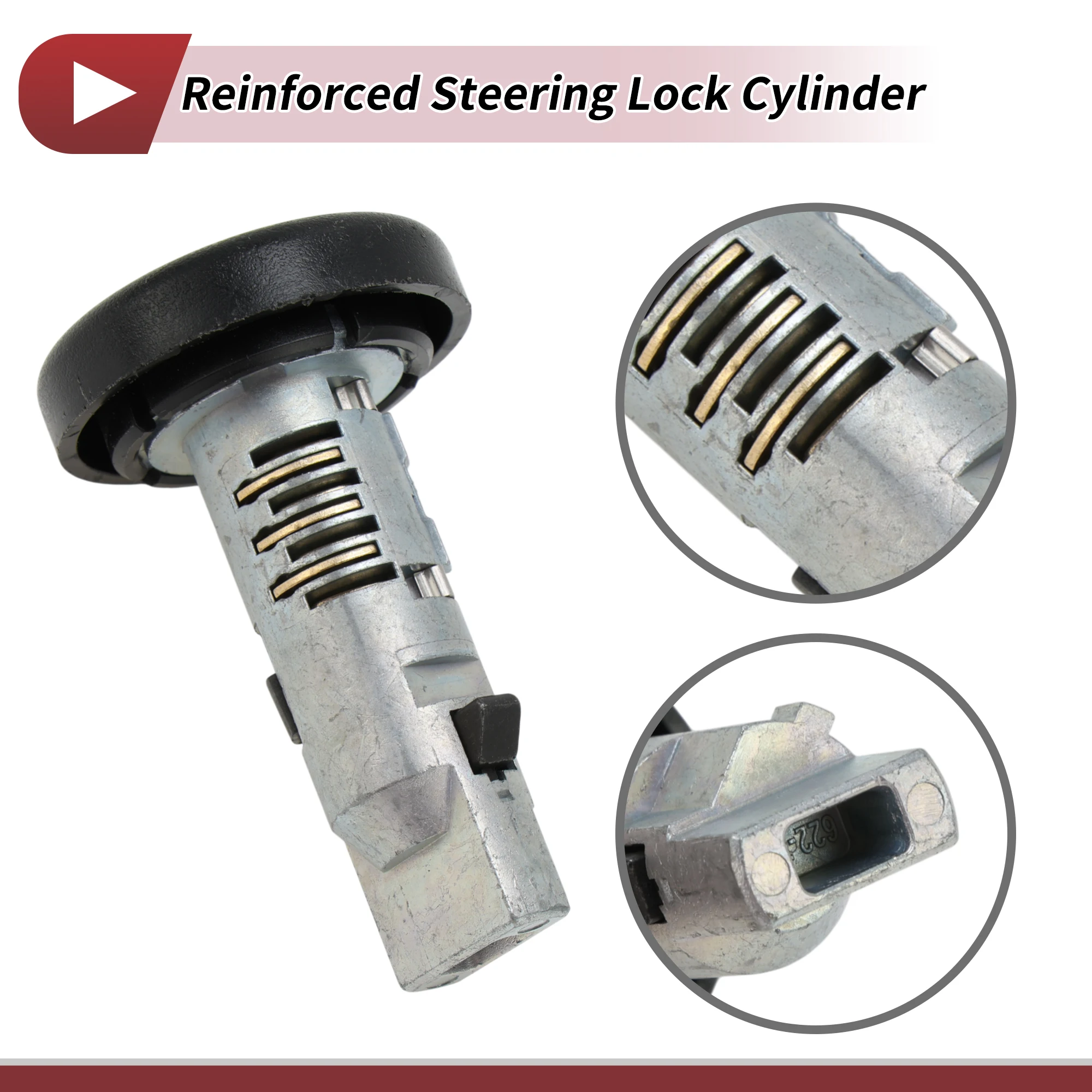 

Цилиндр замка зажигания UXCELL для Chevrolet Silverado 1500, цилиндр переключателя зажигания, ключи замка зажигания, 1 комплект