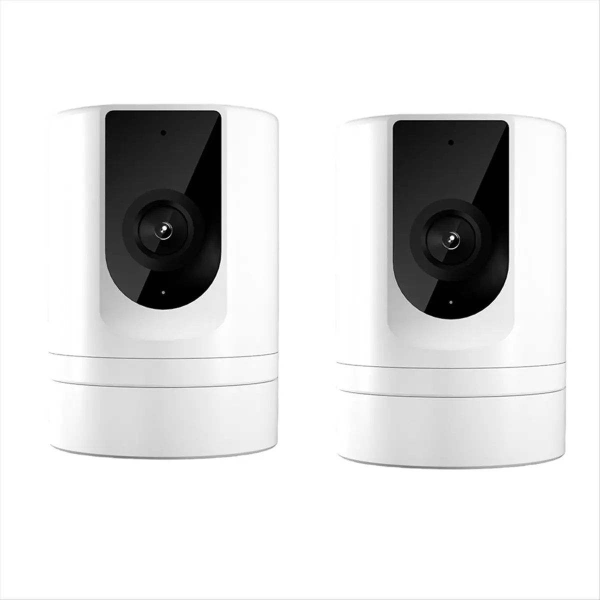 L63A 2PC 1080P Security Camera Indoor, Pet Camera Use Ease Life APP , Voice Intercom Foldable Baby Camera for Home Security
