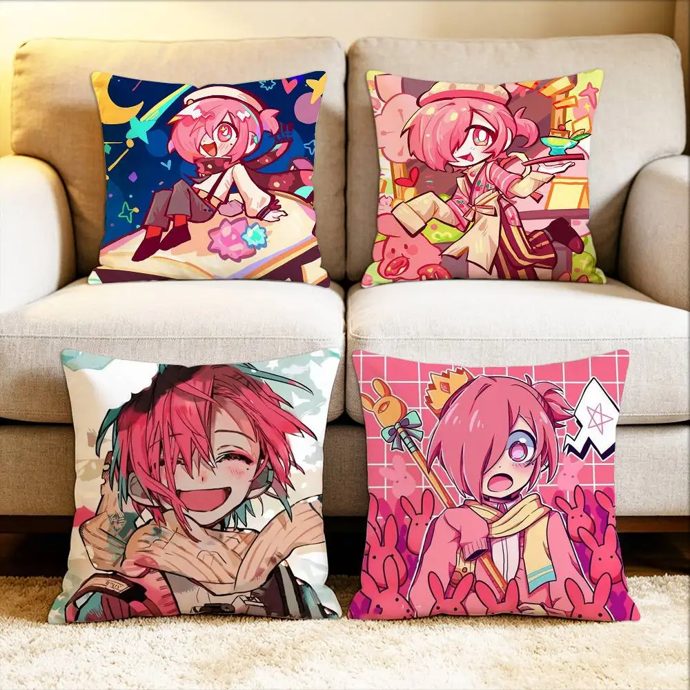 

Anime Tbhk cute M-Mitsuba Various Sizes Square Pillow Case For Car Home Bedchamber Decor