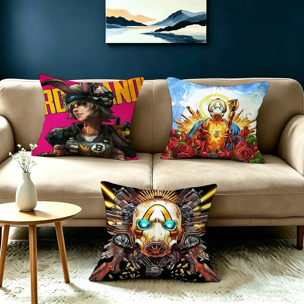 Looter-Shooter Borderlands3 Pillow Case Square Double-Sided Sofa Cushion Cover Bedroom Bedside Pillow