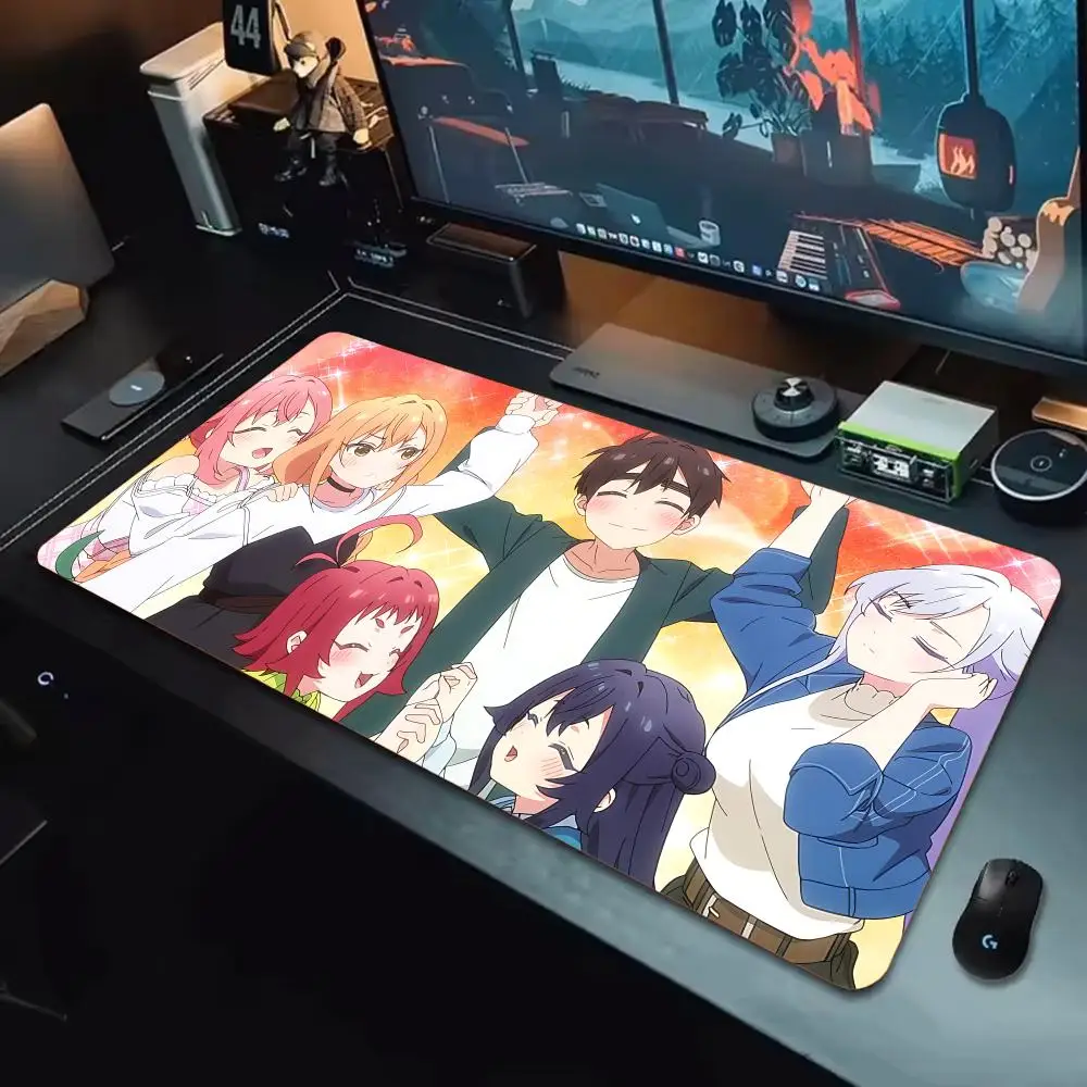 

Anime The 100 Girlfriends Mouse Pad Tapetes de Mesa Teclado, Borracha Kawai, Tapete de Mesa Antiderrapante, XXL90x40cm