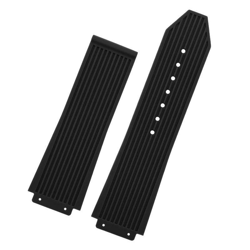 17mm 19mm Silicone Rubber Watchband Applicable for Hublot BIG BANG Black Men Strap With Butterfly Buckle Tools Watch Accessories