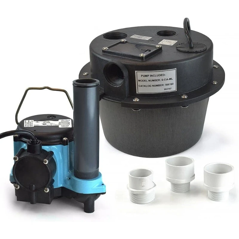 WRSC-6 115 Volt, 1/3 HP, 2760 GPH Compact Under Sink proximité inosaure Pompe de puisard automatique/Système de bassin avec 10-Federation. À la maison.