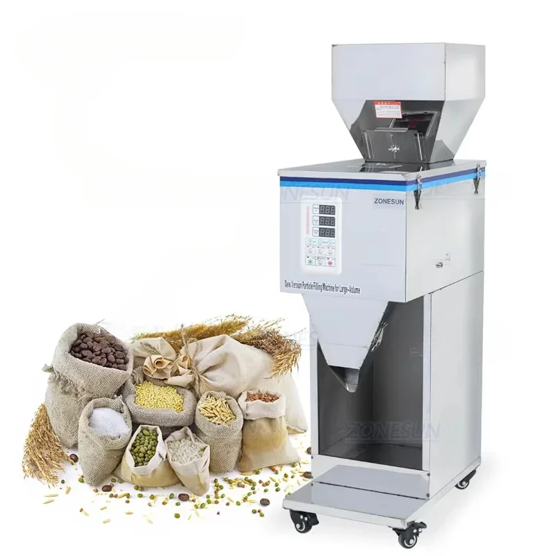 

ZS-999 Coffee Beans Dry Spice Weight Filling Machine Nuts Grain or Powder Packing Machine
