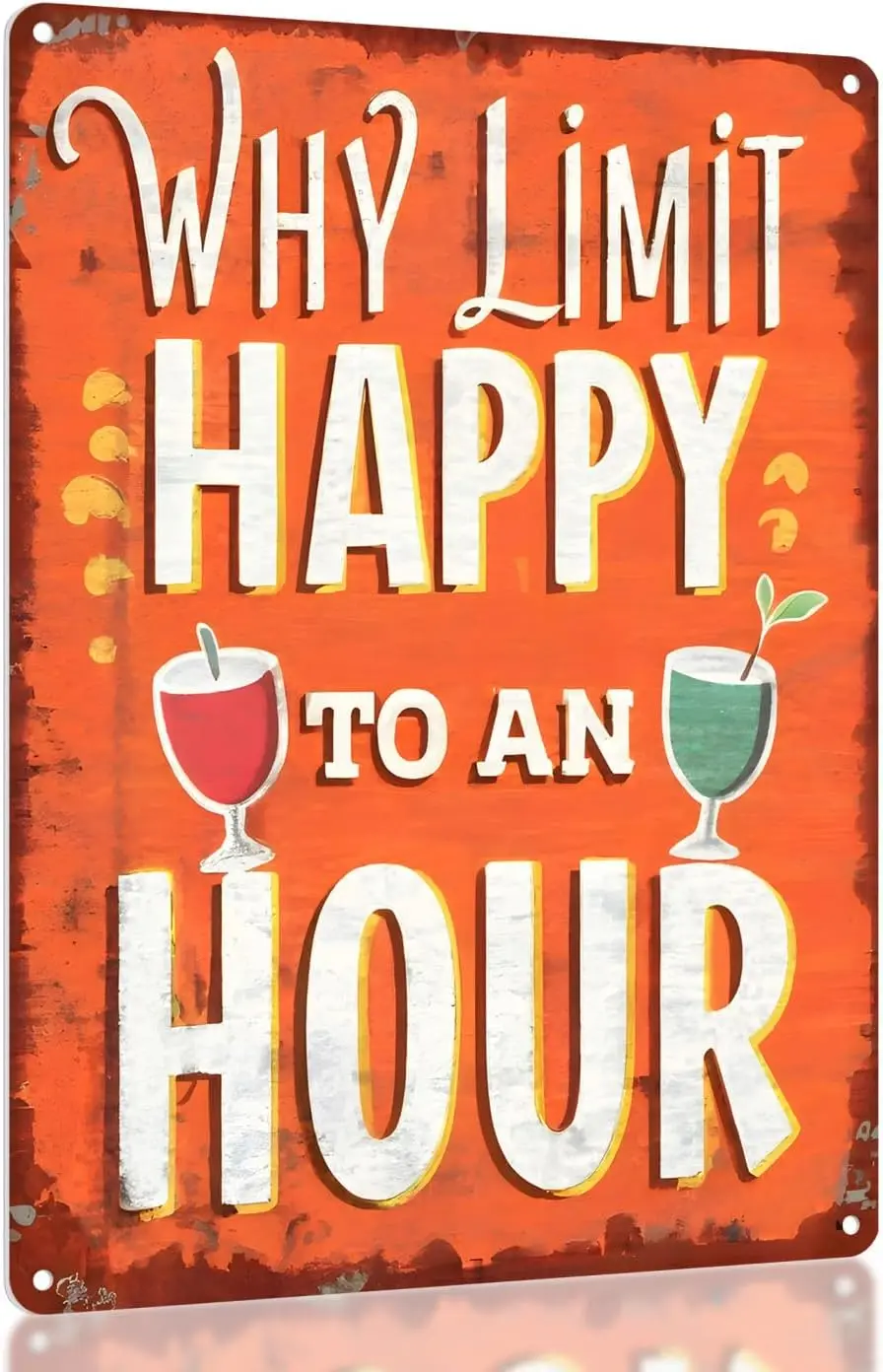 Vintage Metal Bar Sign - Humorous Home Bar Decor, Funny Bar Wall Decor, Beer Drinker Gifts | Cool and Funny Wall Decor for  sign