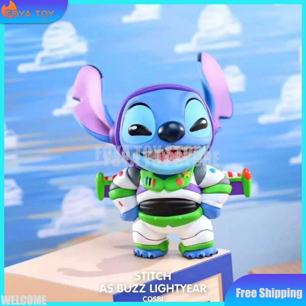 Nouvelle Boîte Mystère Authentique Hot Toys Stitch Mania Series Toy Story 5 Stitch Cosbi Mini Figurine Boîte Mystère Cosbi Ornement de Bureau Jouet