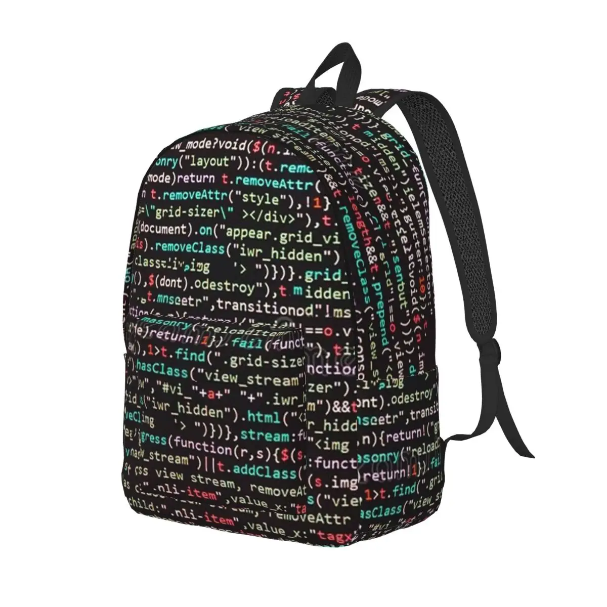 

Java Script Code Backpack Daypack Large Capacity Children BookBag School Bag Shoulder Bags for Boys Girls