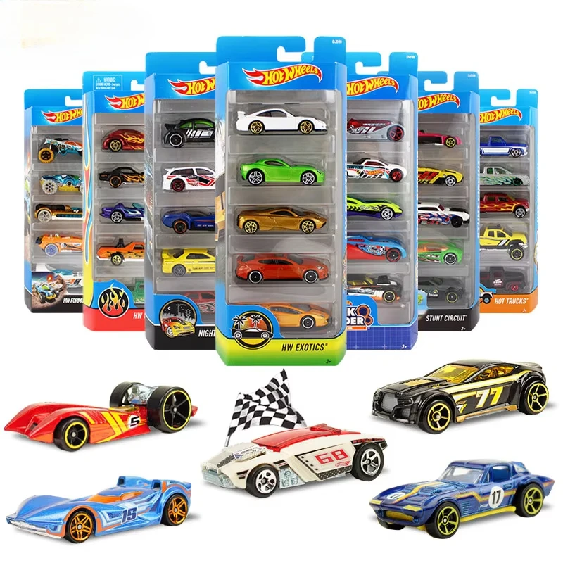 Hot Wheels Original Diecast Metal 1:64 Car Mini Model Transportation Rail Car Toys for Boys Track Run Car Auto Set Gift Vehicles