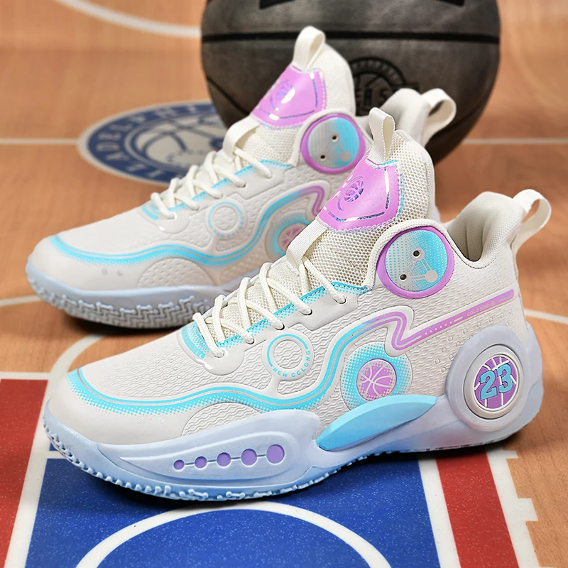 

Men's Running Workout Basketball Sneakers Fashion Non Slip Lightweight Breathable Cushioning Wear Resistant Outdoor Walking Spor