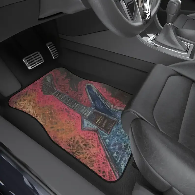 Rock This, Car Mats, Set of 4, Musician Car Mats