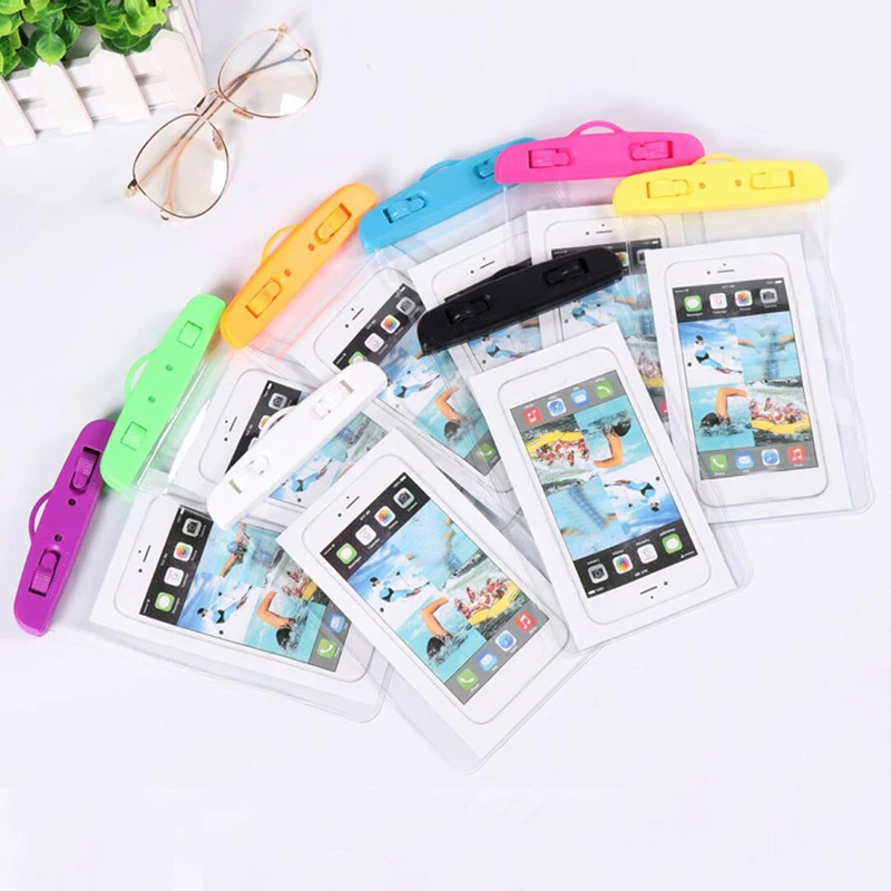 Transparent PVC Traveling Summer Beach Swimming Phone Waterproof Bag Pouch Travel Accessories Diving Swimming Bags