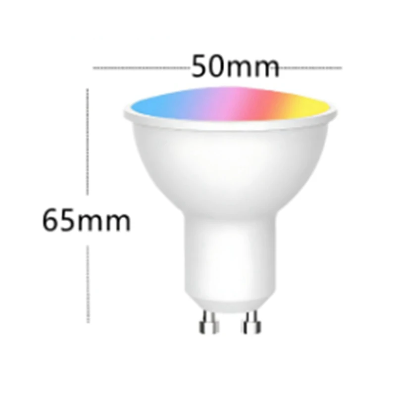 Tuya Bluetooth GU10 Lampadina LED intelligente Dimmerabile 6W 220V Smart Life App Controllo Lampadina Faretto Funziona con Alexa Google 4 pezzi