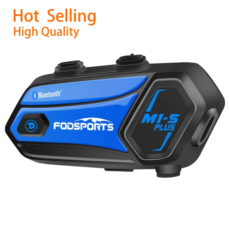 M1-S PLUS 8 riders 2KM Full Duplex group intercom Music Share FM radio Bluetooth Motorcycle Helmet Headset Intercom