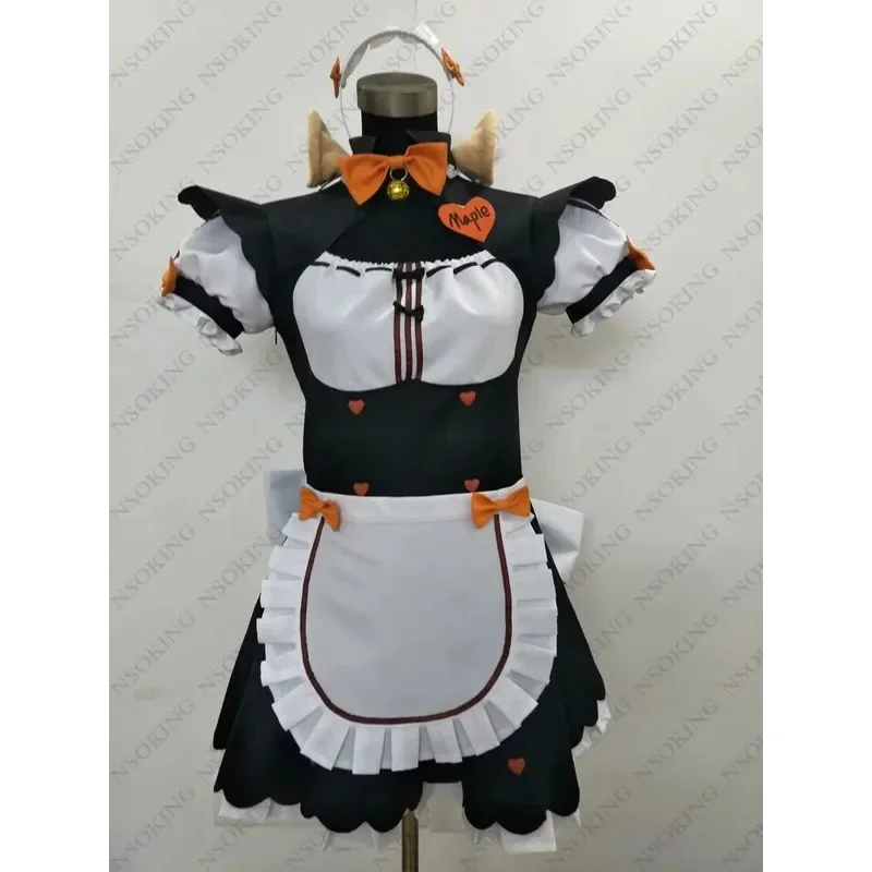 DY20NEKO PARA Chocolate Arce Cosplay vainilla coco Azuki vestido de sirvienta disfraz con cola tamaño personalizado 25