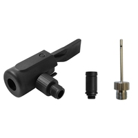 Double Head Bike Track Pump Bicycles Valves Connector Tire Tyre Air Pumps Valves Adapter Inflatable Nozzle Inflator Adapter