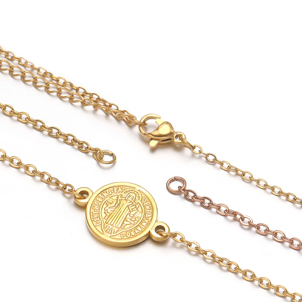 5 Stück Edelstahl Verstellbare Flachketten mit Verlängerungskette DIY Armbänder Fußkettchen Verbinder Anhänger Schmuckherstellung Bastelbedarf – Detail 4